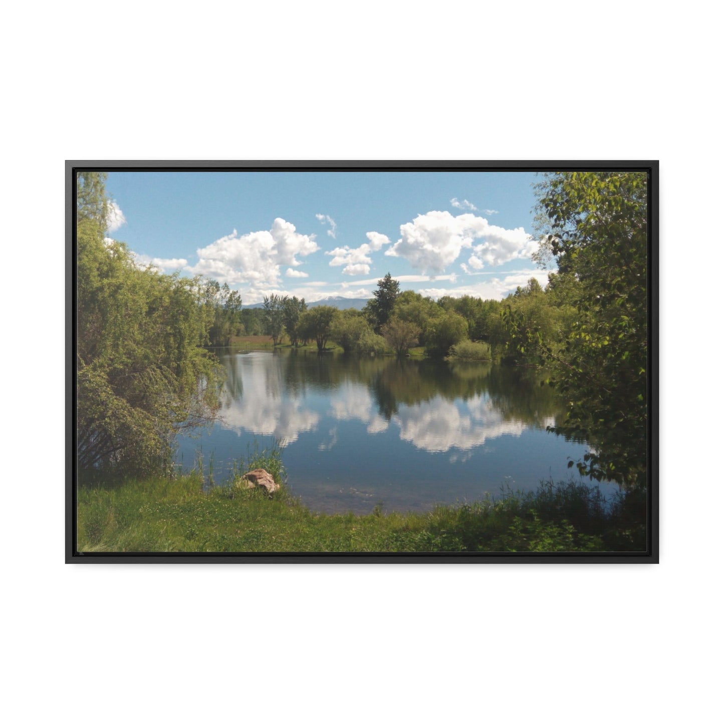 Peaceful Pond Gallery Canvas Wraps Framed