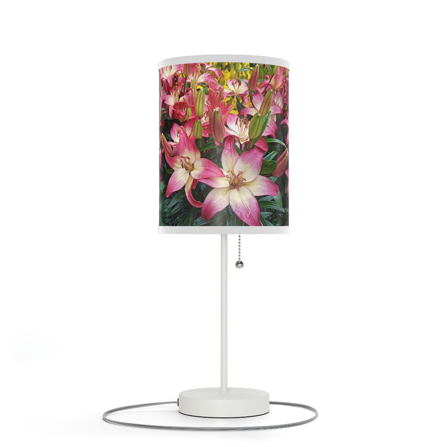 Lovely Lilies Lamp on a Stand