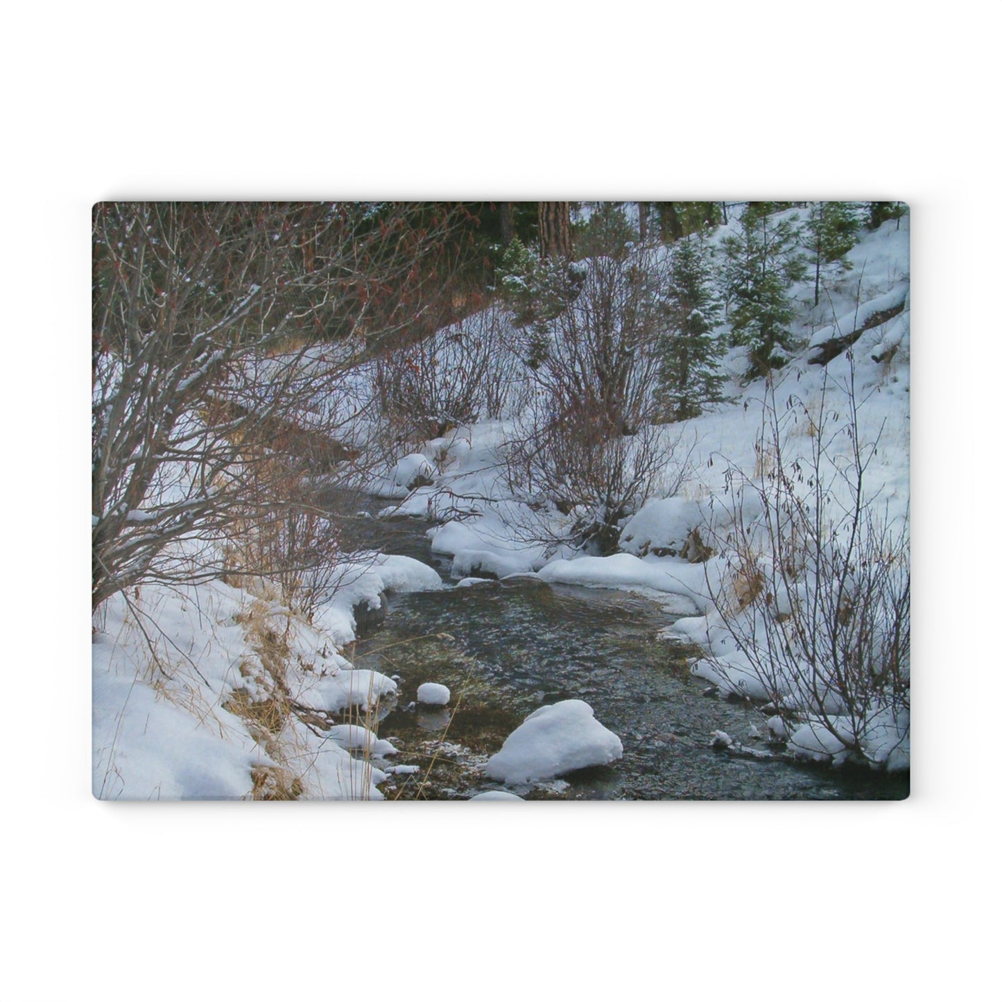 Snowy Creek Glass Cutting Board Hand Wash