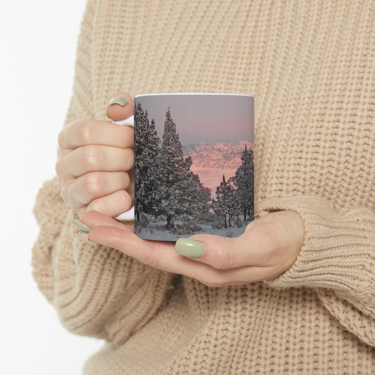 Winter Sunset Ceramic Mug 11oz