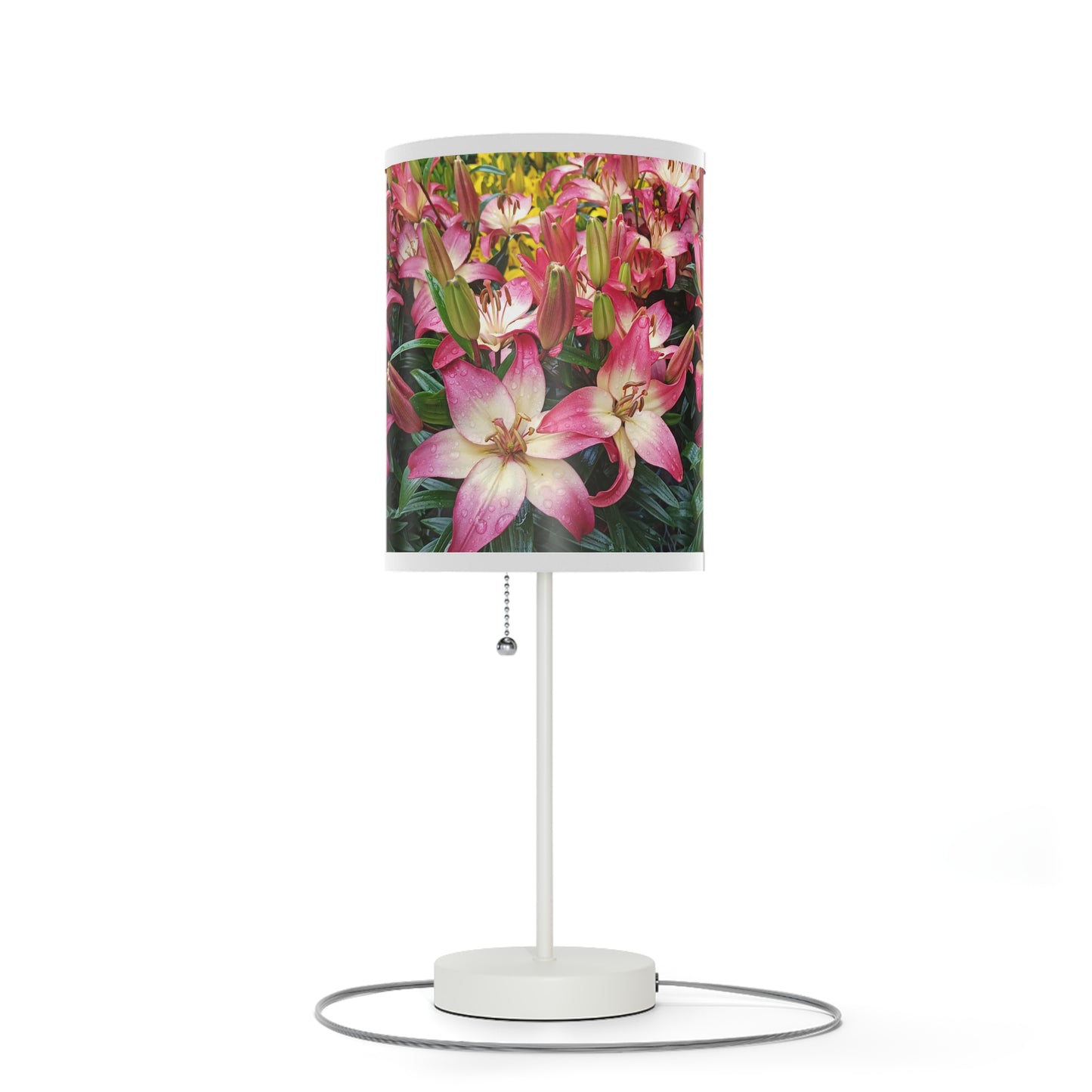 Lovely Lilies Lamp on a Stand