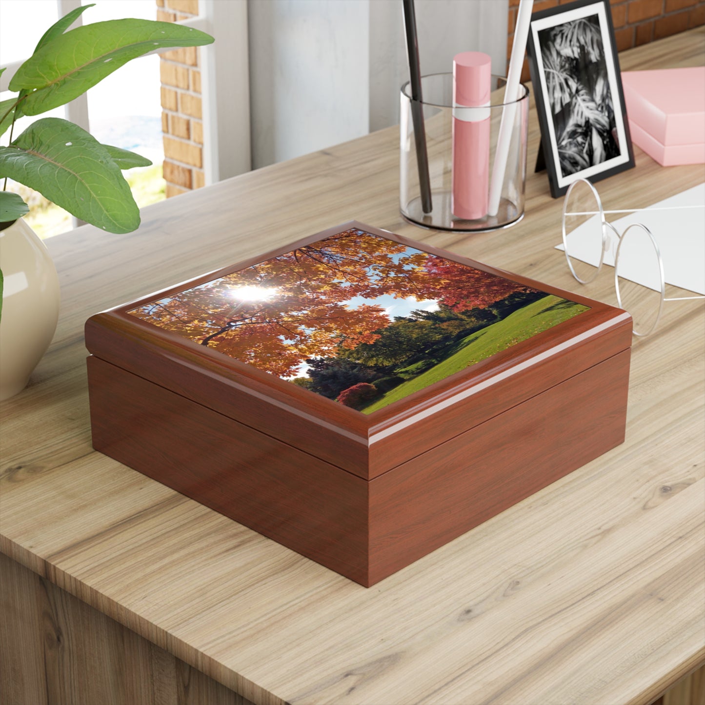Autumn Light Jewelry Box ~ 7.24"