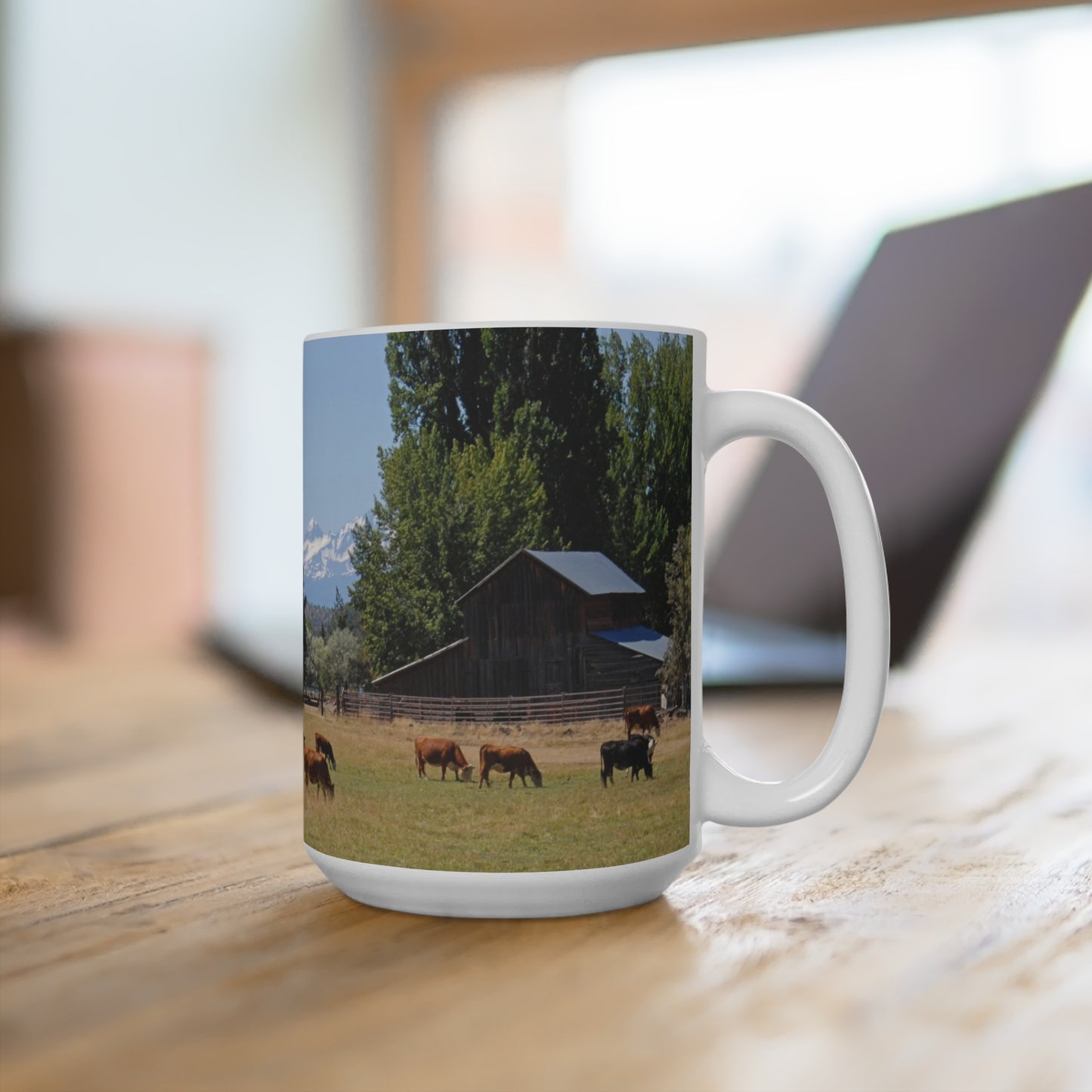 Picturesque Cattle Mug 15oz