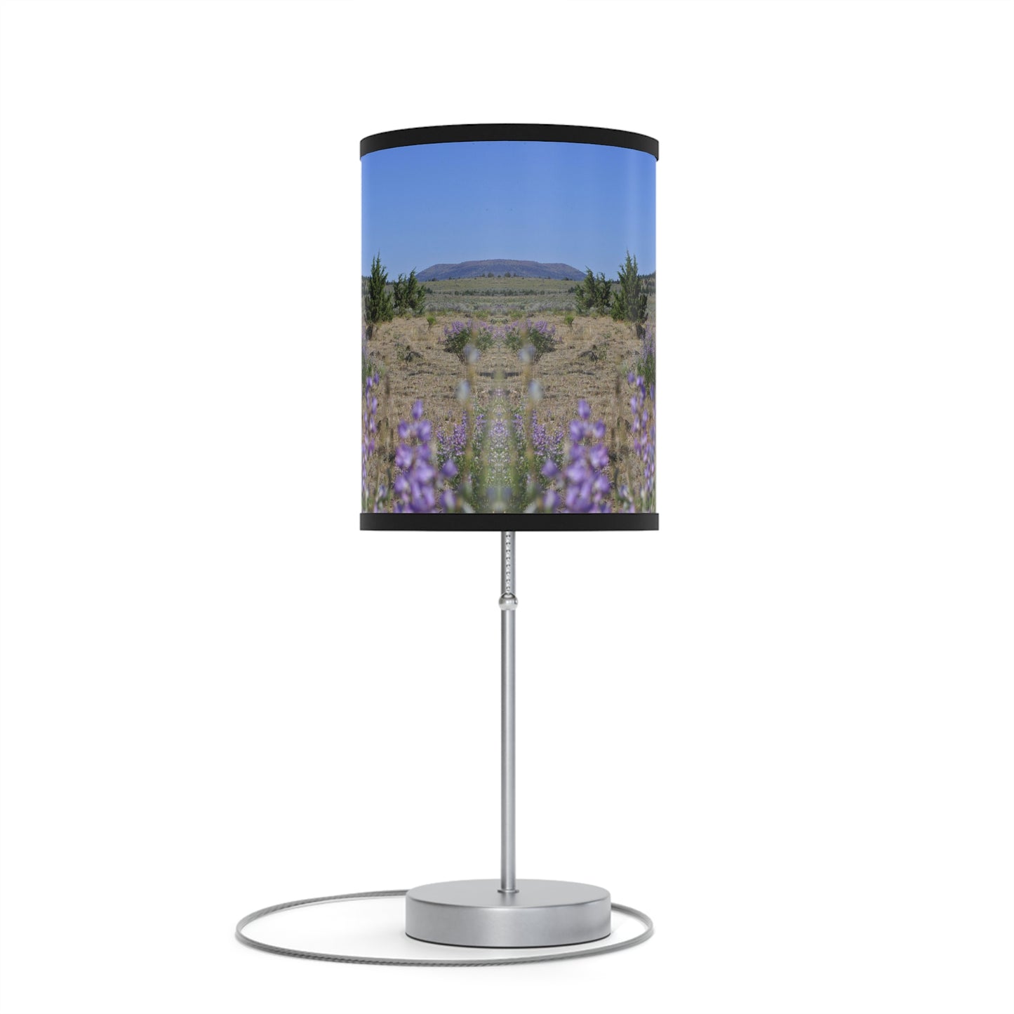 High Desert Lupine & Windmill Lamp on a Stand