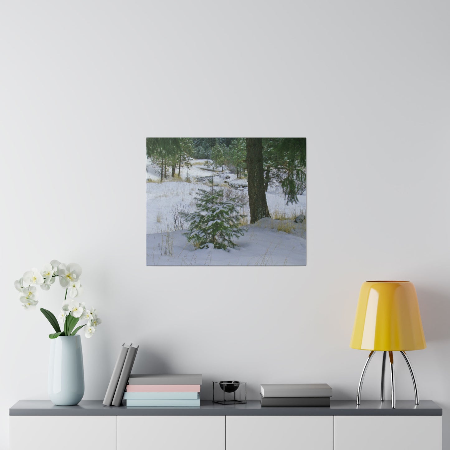 Christmas Tree Creek Matte Canvas