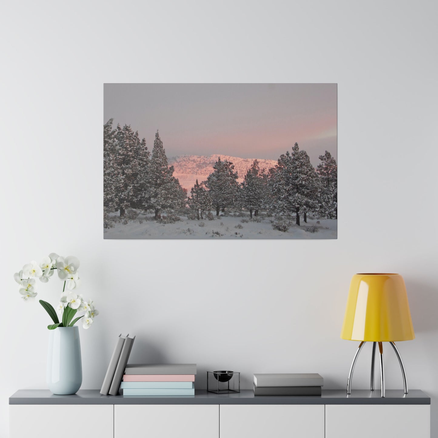 Winter Sunset Matte Canvas