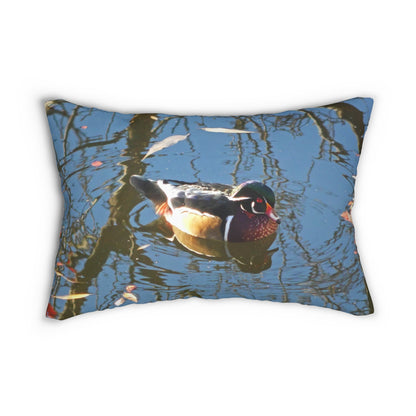 Reflections Wood Duck Spun Polyester Lumbar Pillow