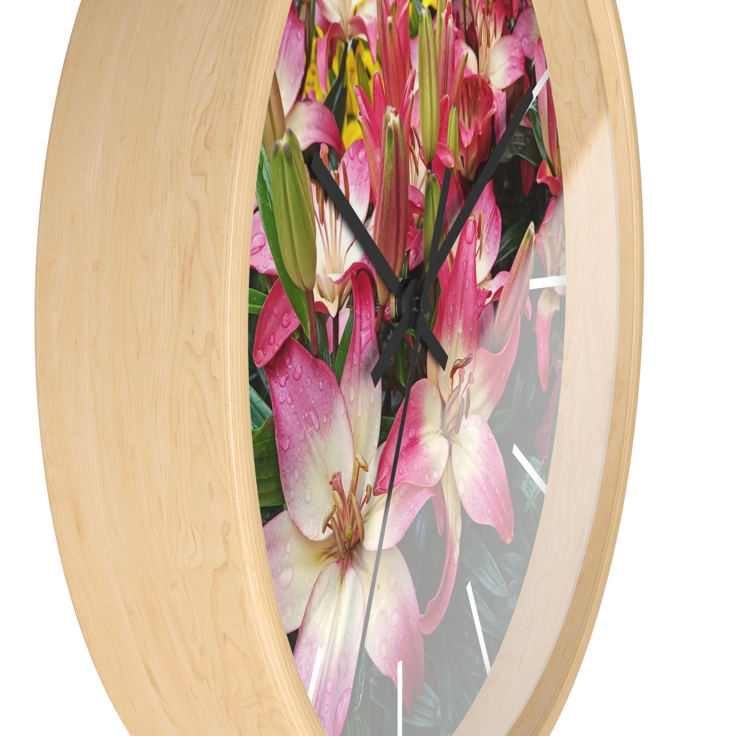 Lovely Lilies Wall Clock