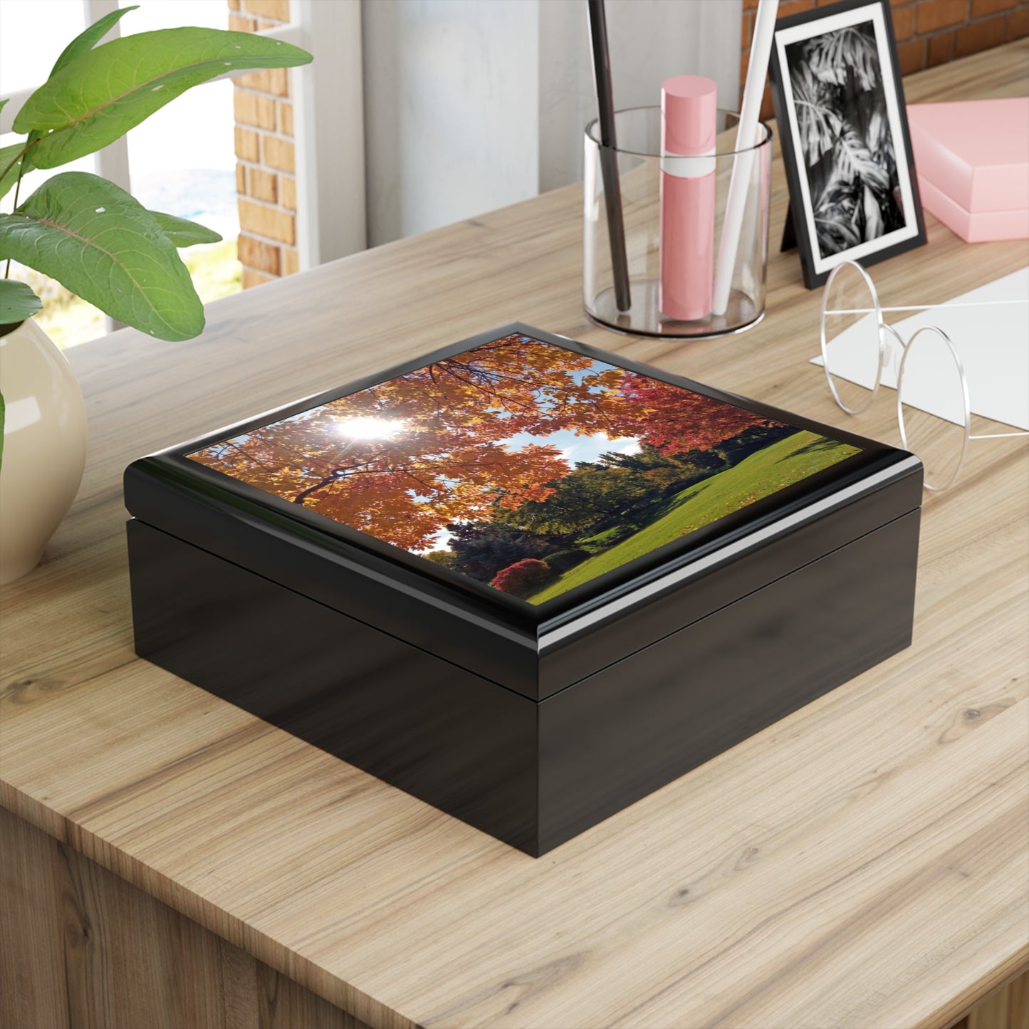 Autumn Light Jewelry Box ~ 7.24"