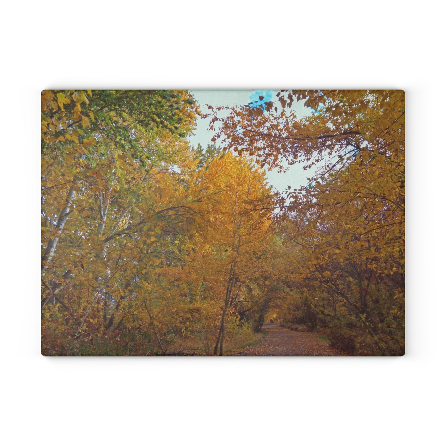 Autumn Lane Glass Cutting Board Hand Wash