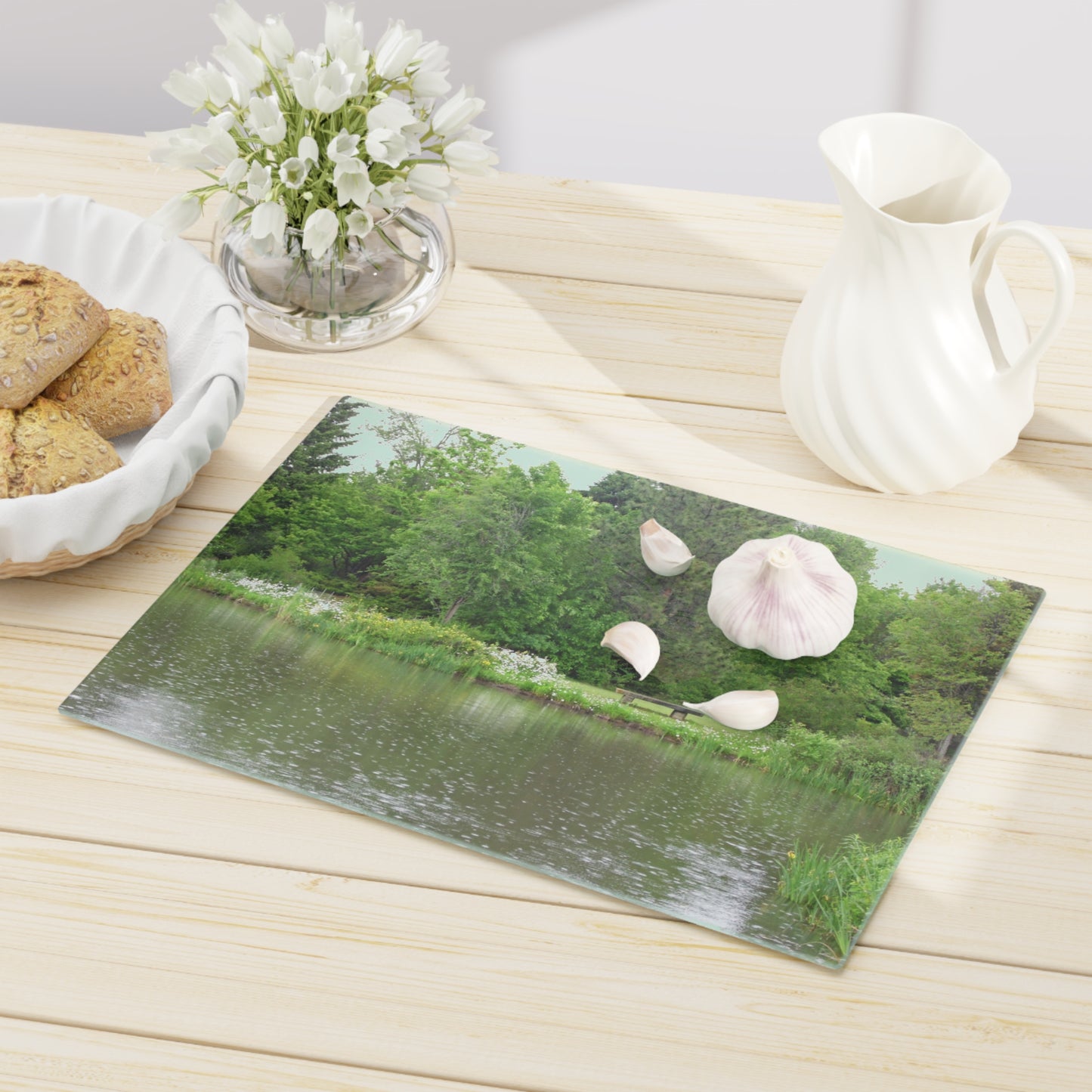 Raindrops On The Water Cutting Board Dishwasher Safe