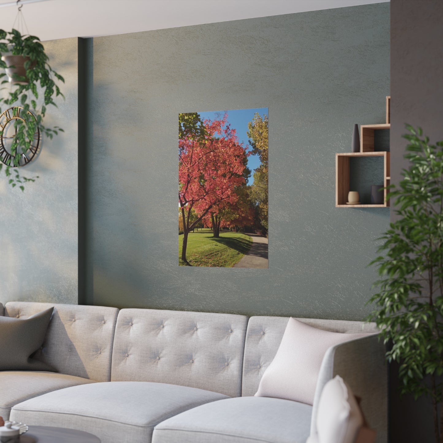 Autumn Glow Satin Posters