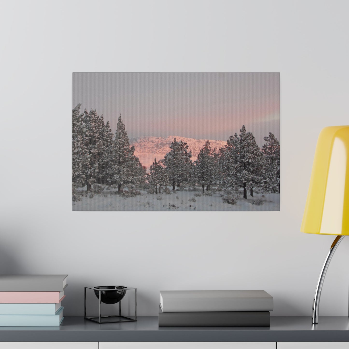 Winter Sunset Matte Canvas