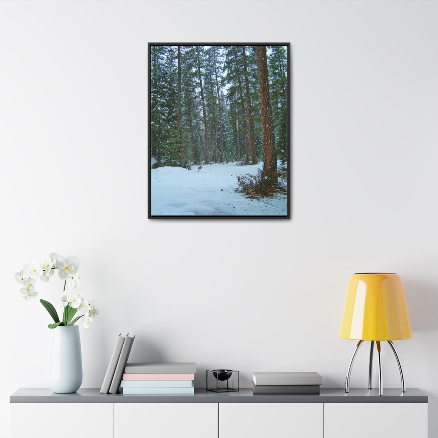 Snowfall Gallery Canvas Wraps Framed