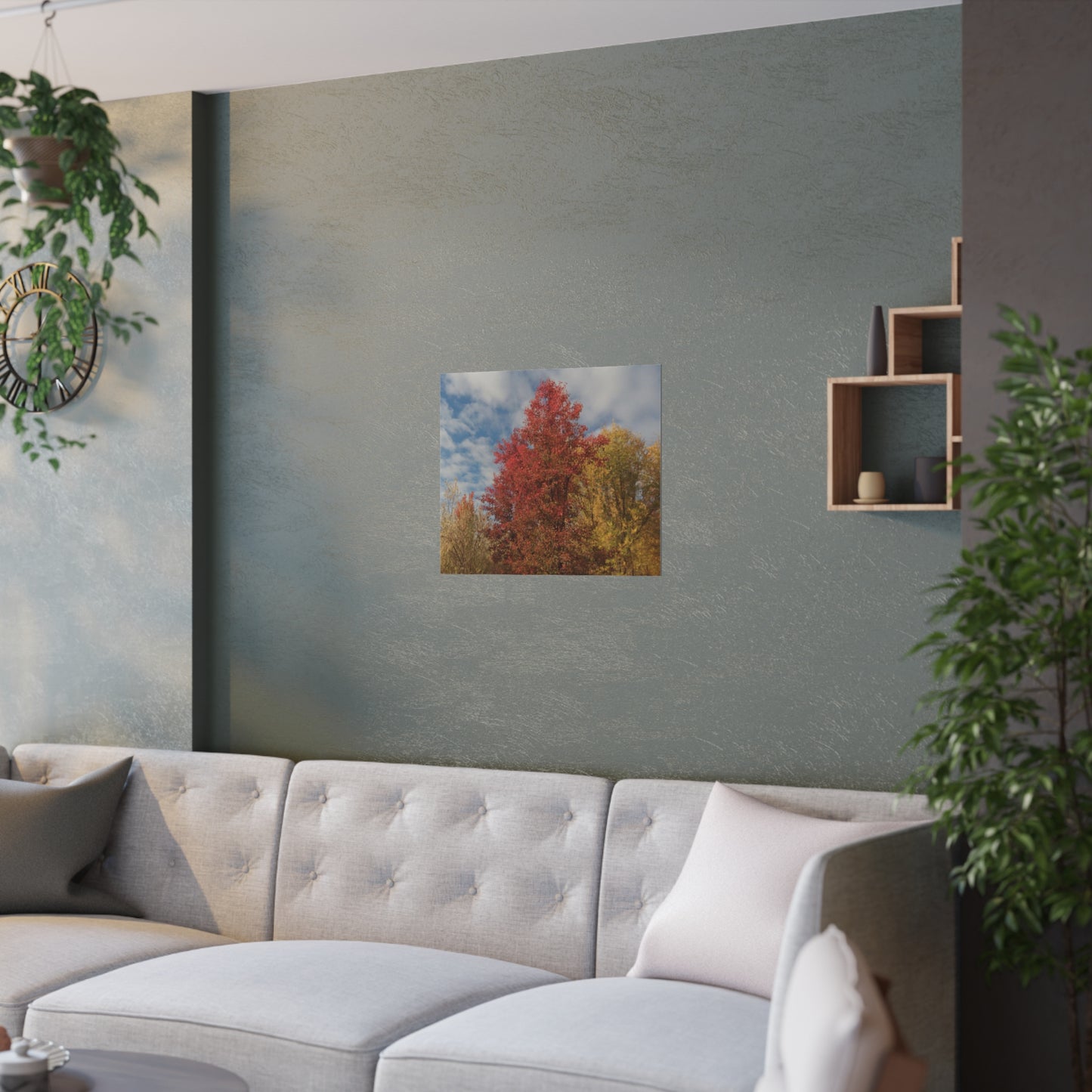 Autumn Sky Satin Posters