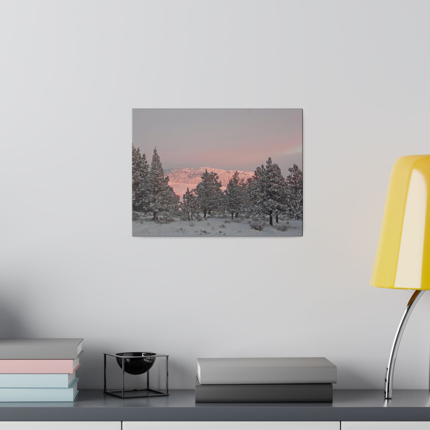 Winter Sunset Matte Canvas