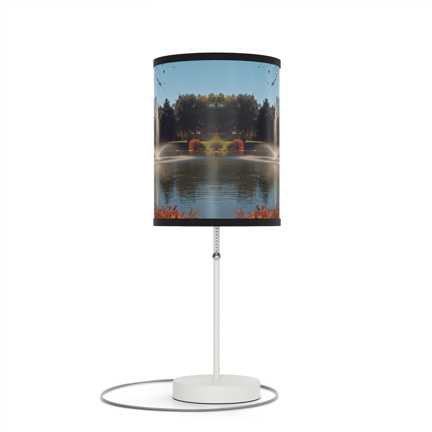 Autumn Fountain Lamp on a Stand