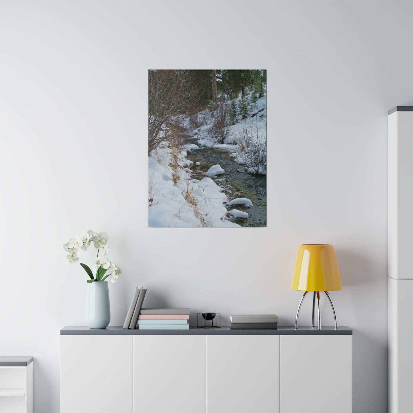 Snowy Creek Matte Canvas