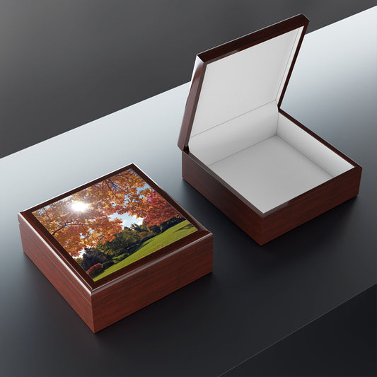 Autumn Light Jewelry Box ~ 7.24"
