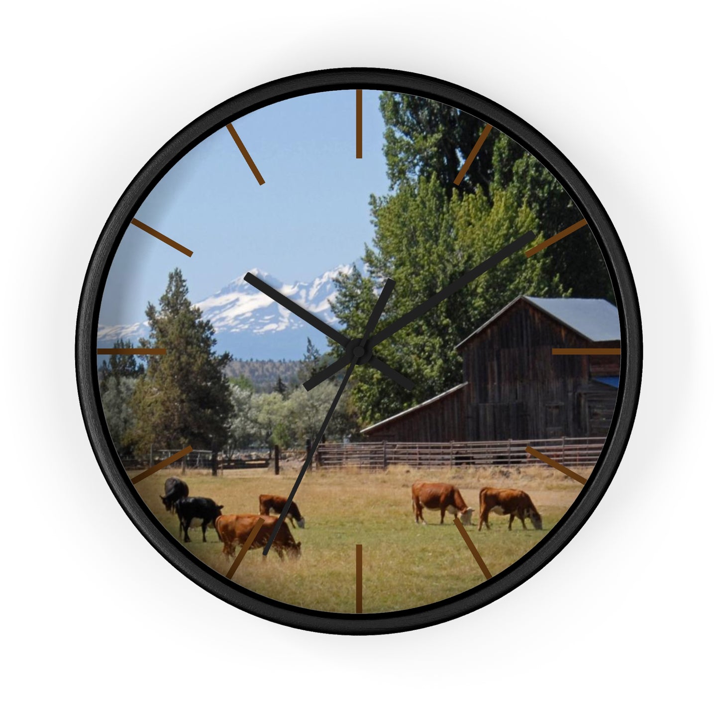 Picturesque Cattle Wall Clock