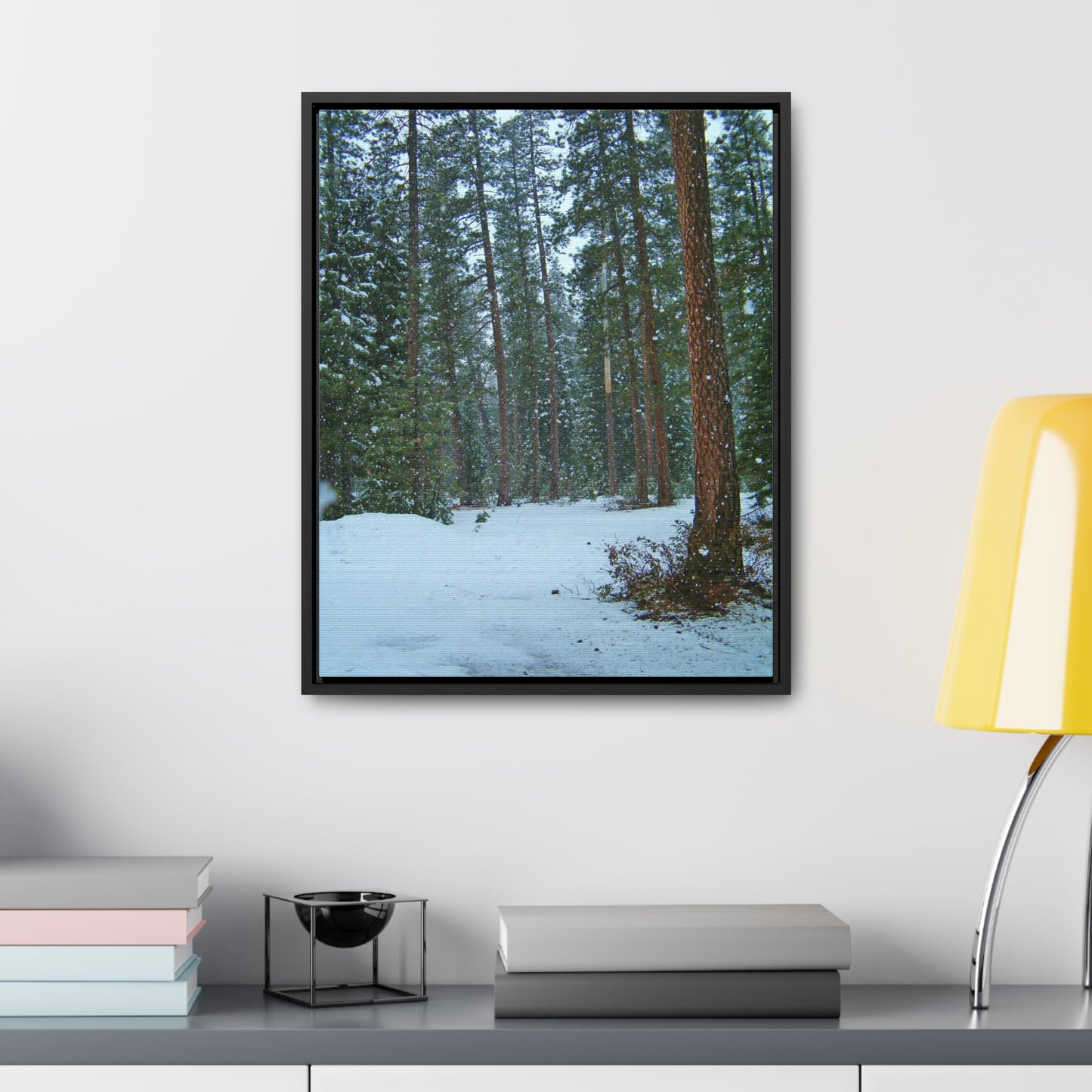 Snowfall Gallery Canvas Wraps Framed