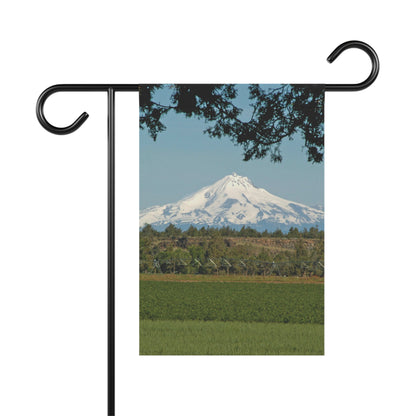 Juniper Framed Mountain Garden & House Banner