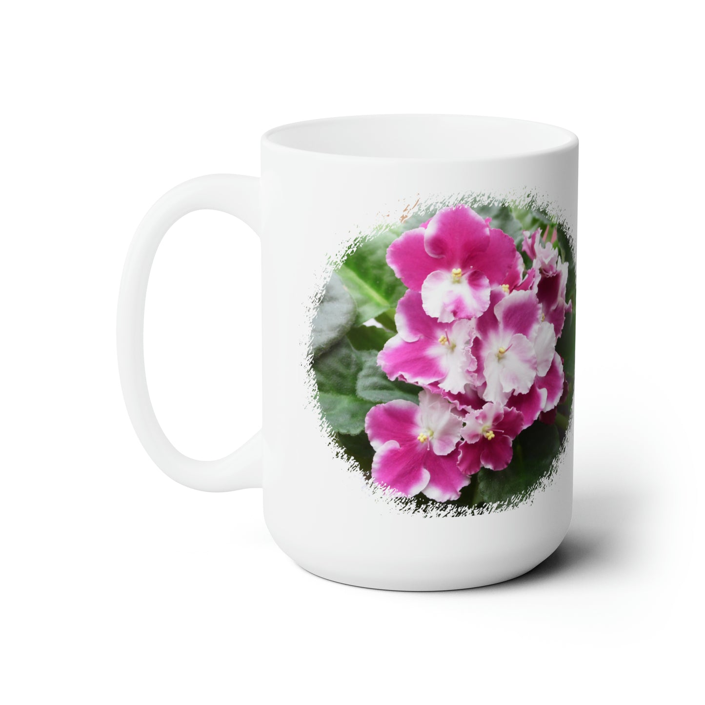 African Violets Ceramic Mug 15oz