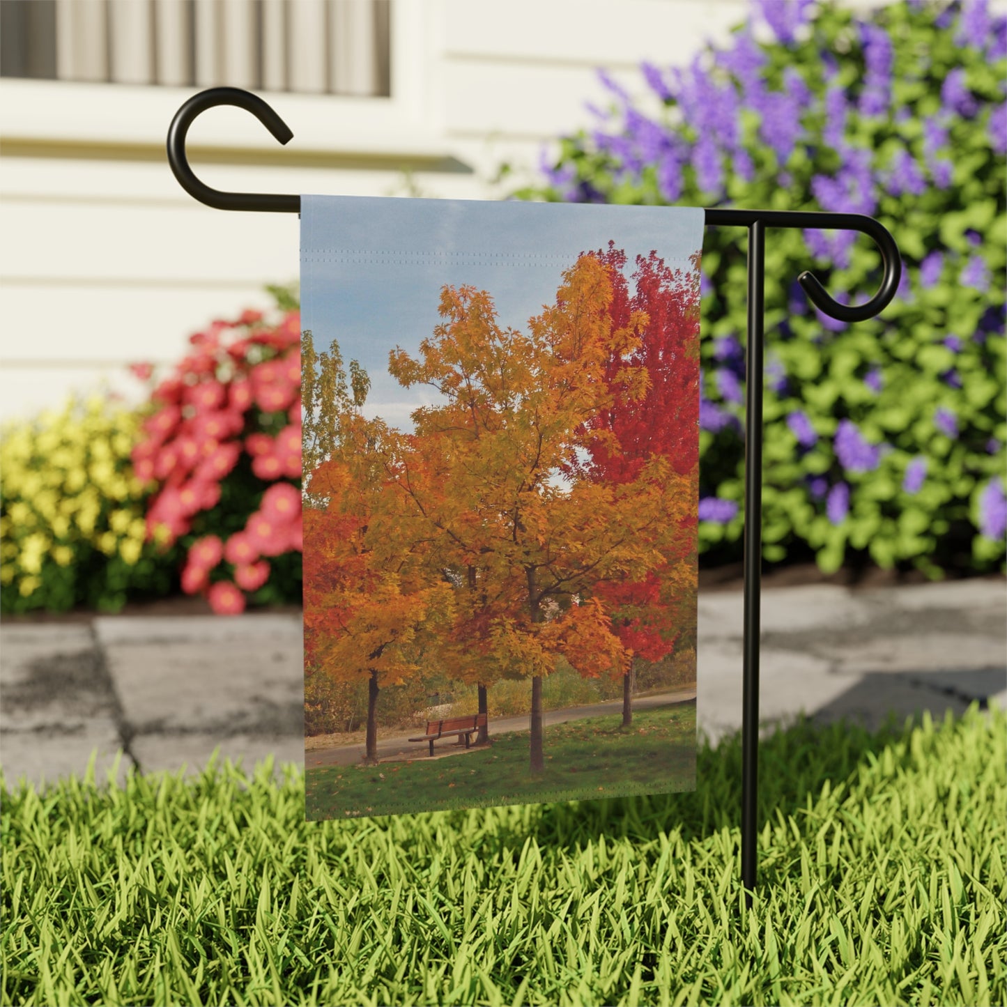 Autumn Serenity Garden & House Banner