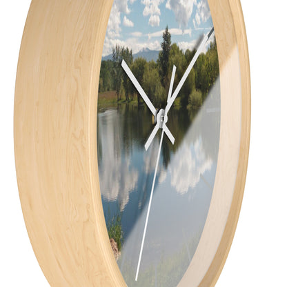 Peaceful Pond Wall Clock