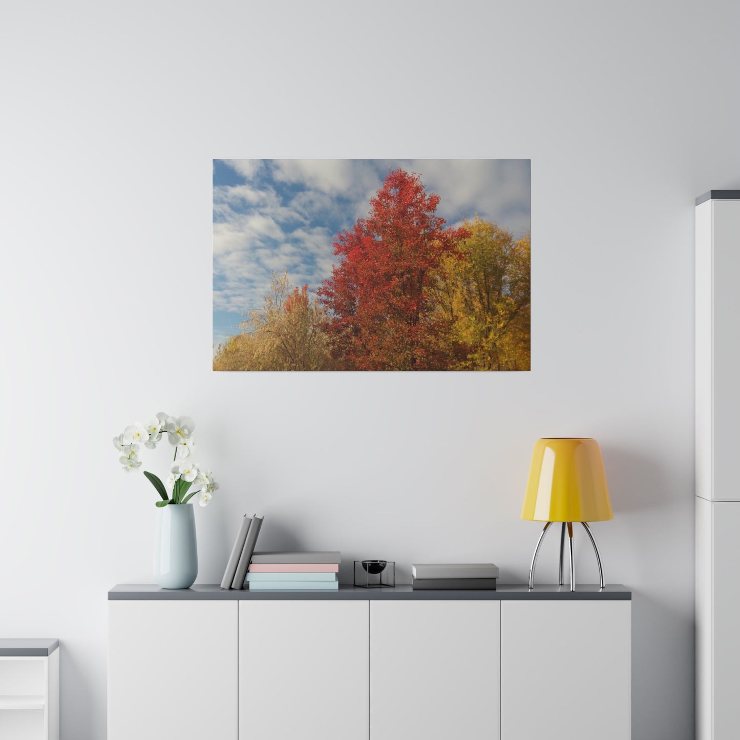 Autumn Sky Matte Canvas