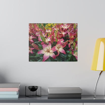 Lovely Lilies Matte Canvas