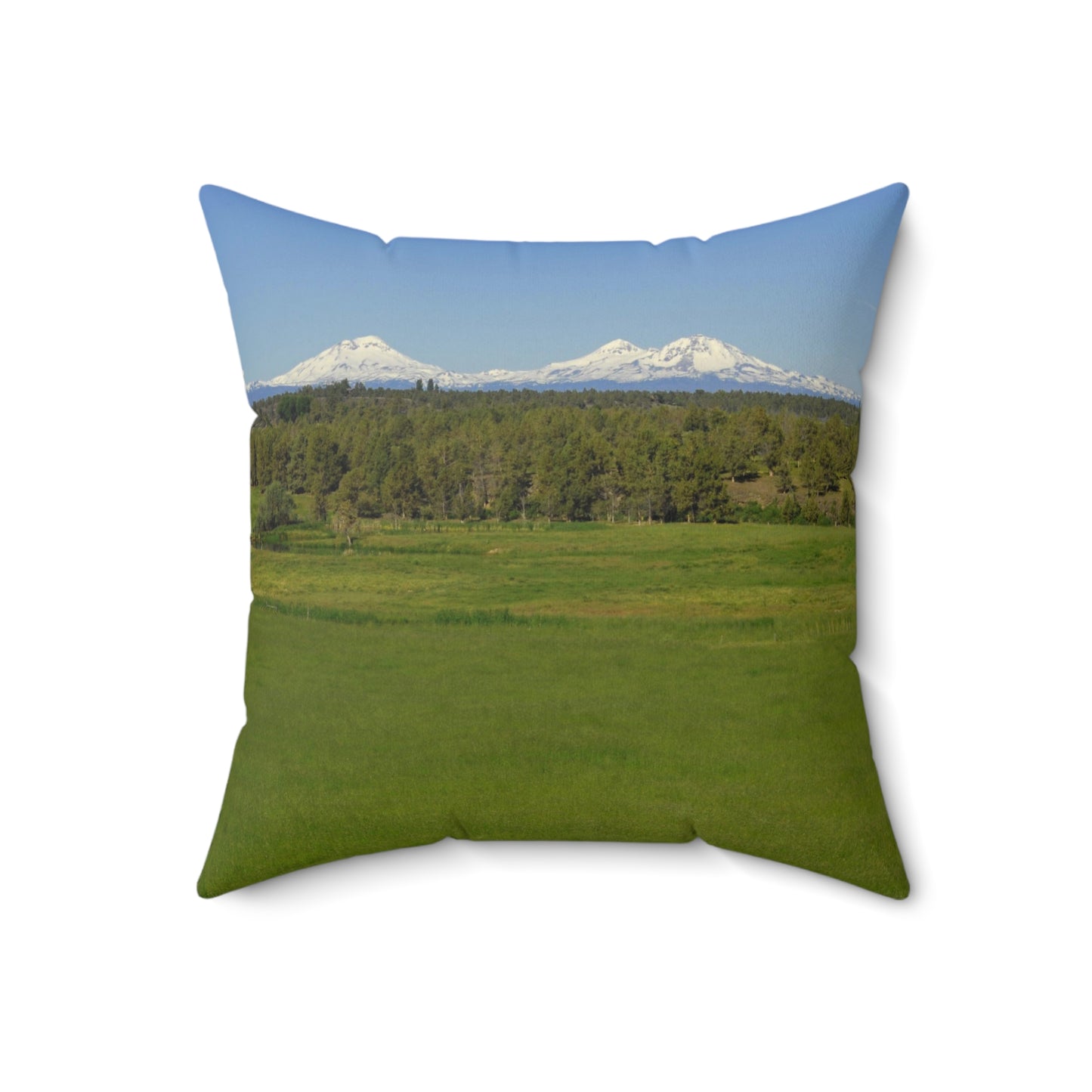 Mountain Meadow Spun Polyester Square Pillow