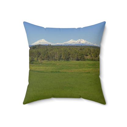Mountain Meadow Spun Polyester Square Pillow