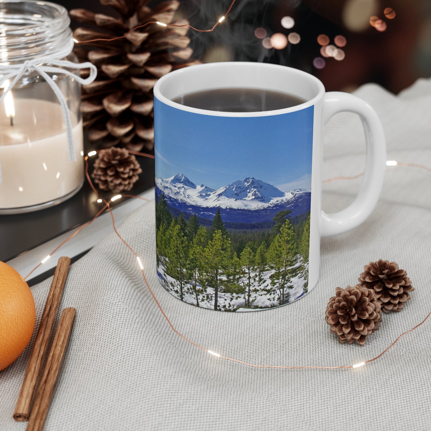 Winter Two Sisters Ceramic Mug 11oz