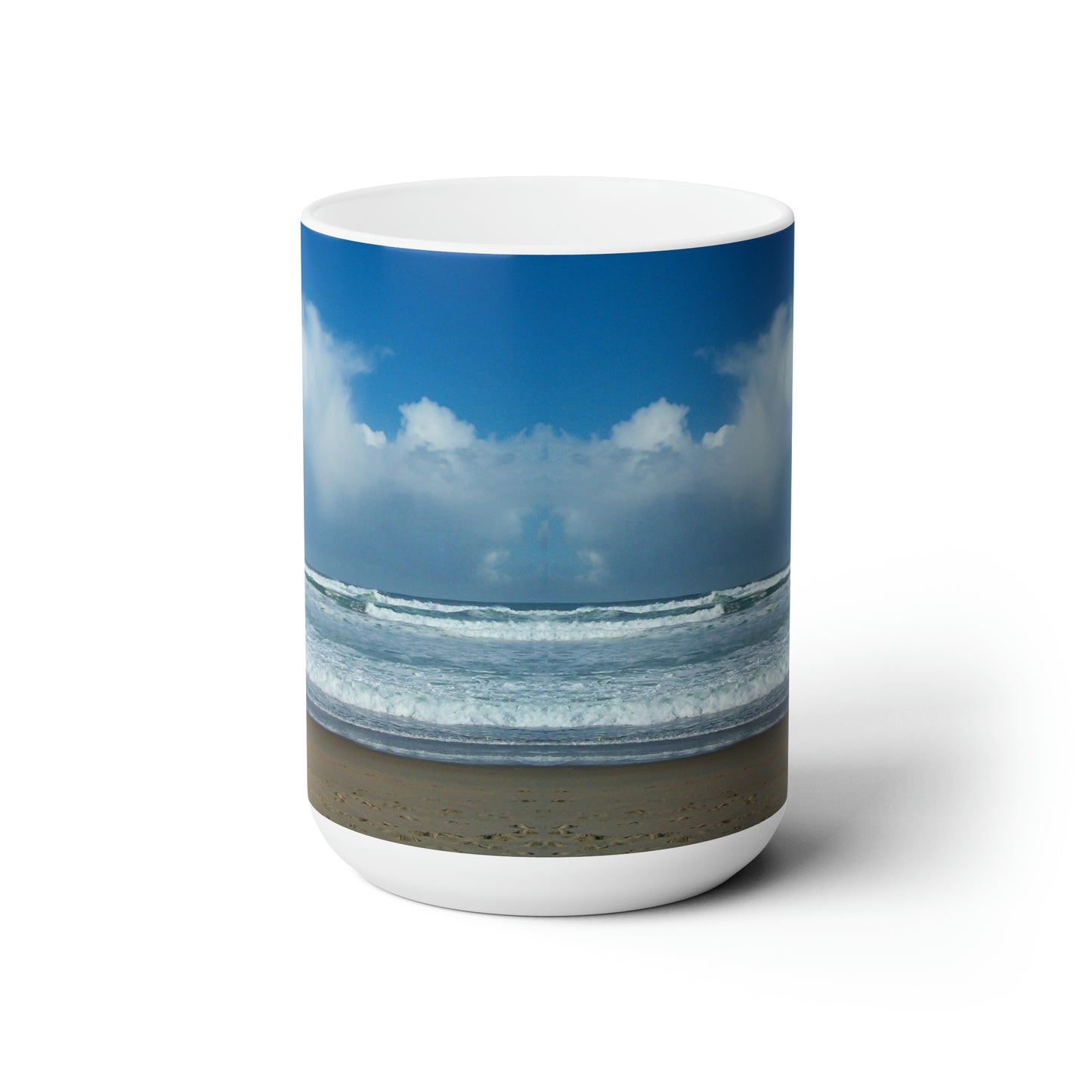 Blue Sky Beach Ceramic Mug 15oz