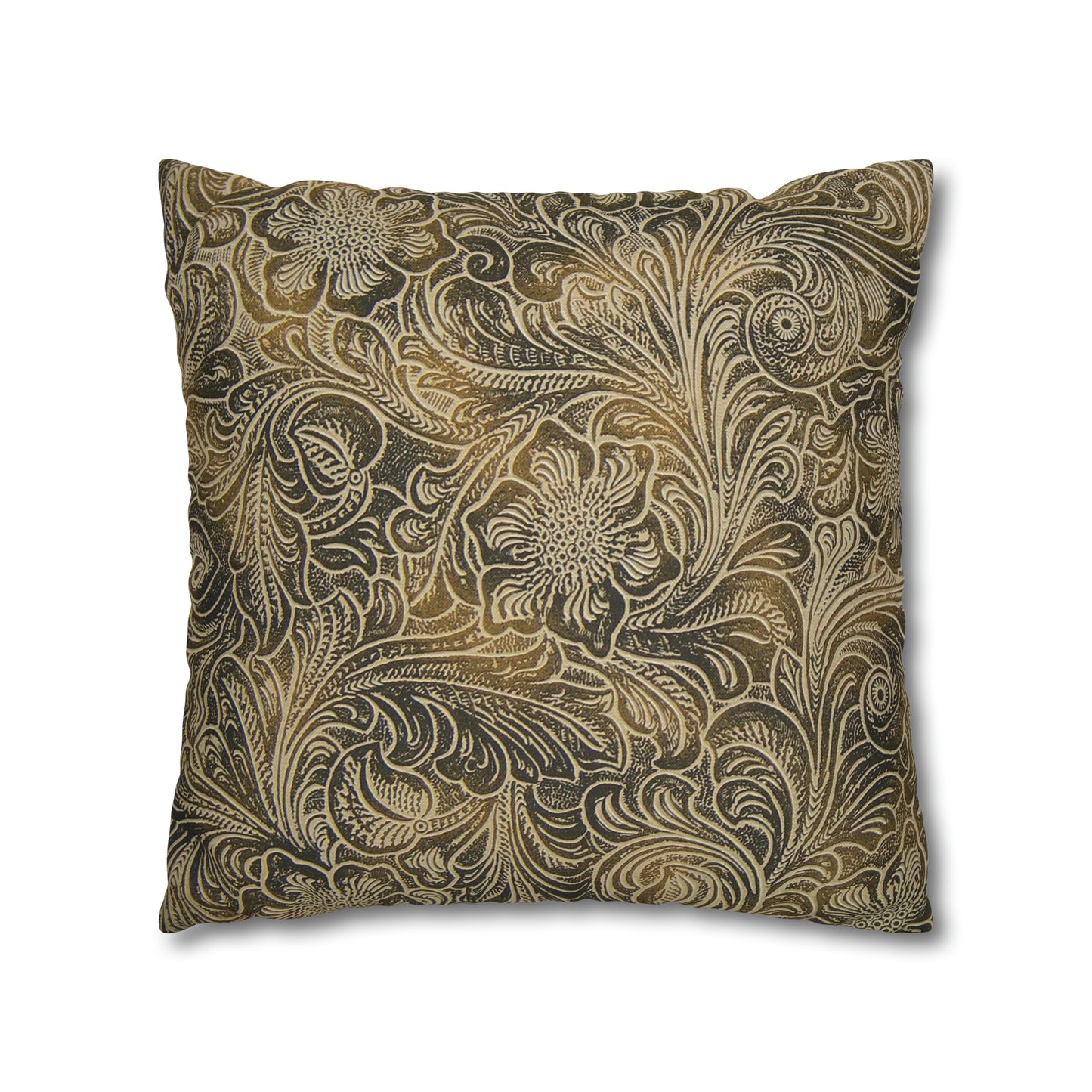 Scenic Round Pen Spun Polyester Pillow Case