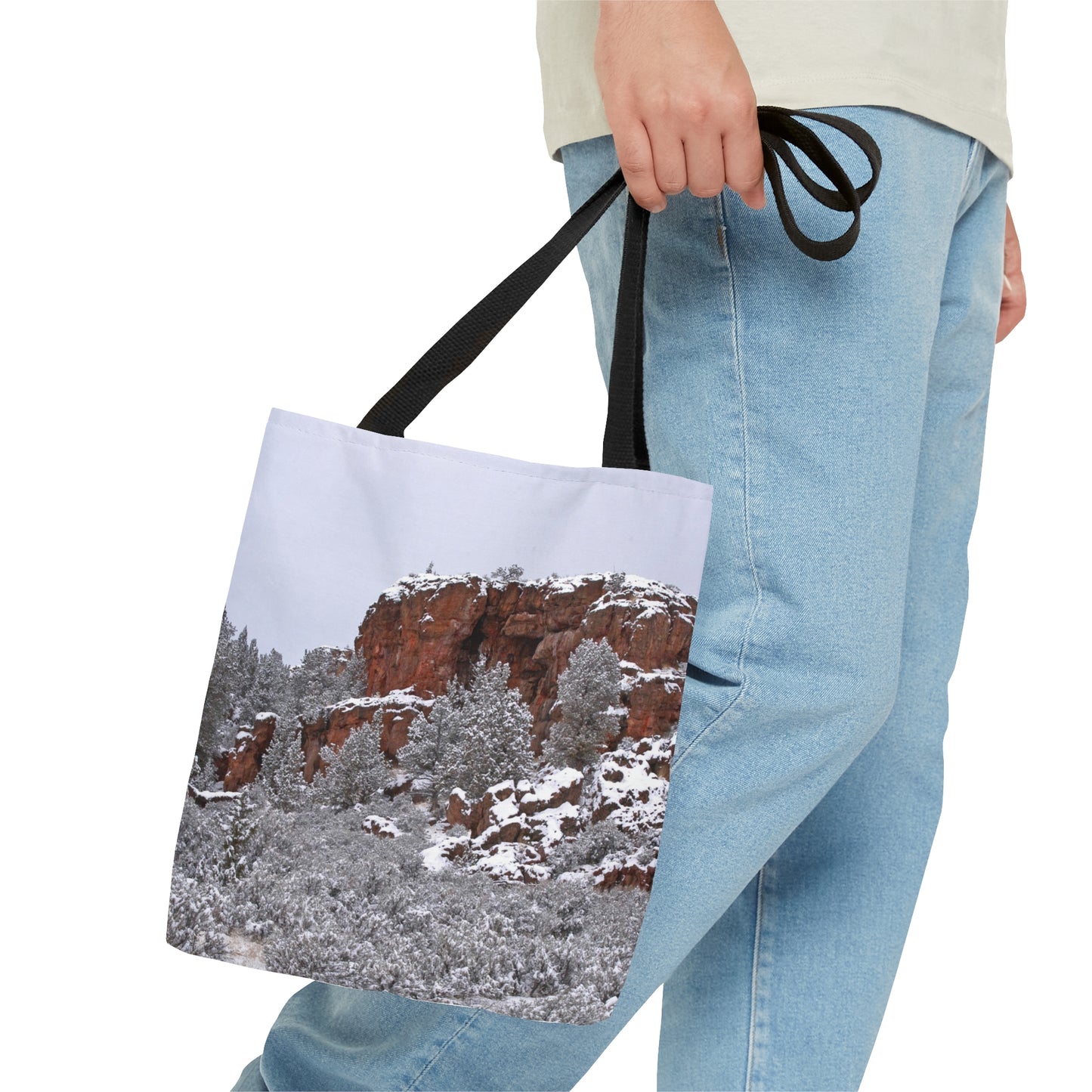 Winter Cliff Matte Tote Bag