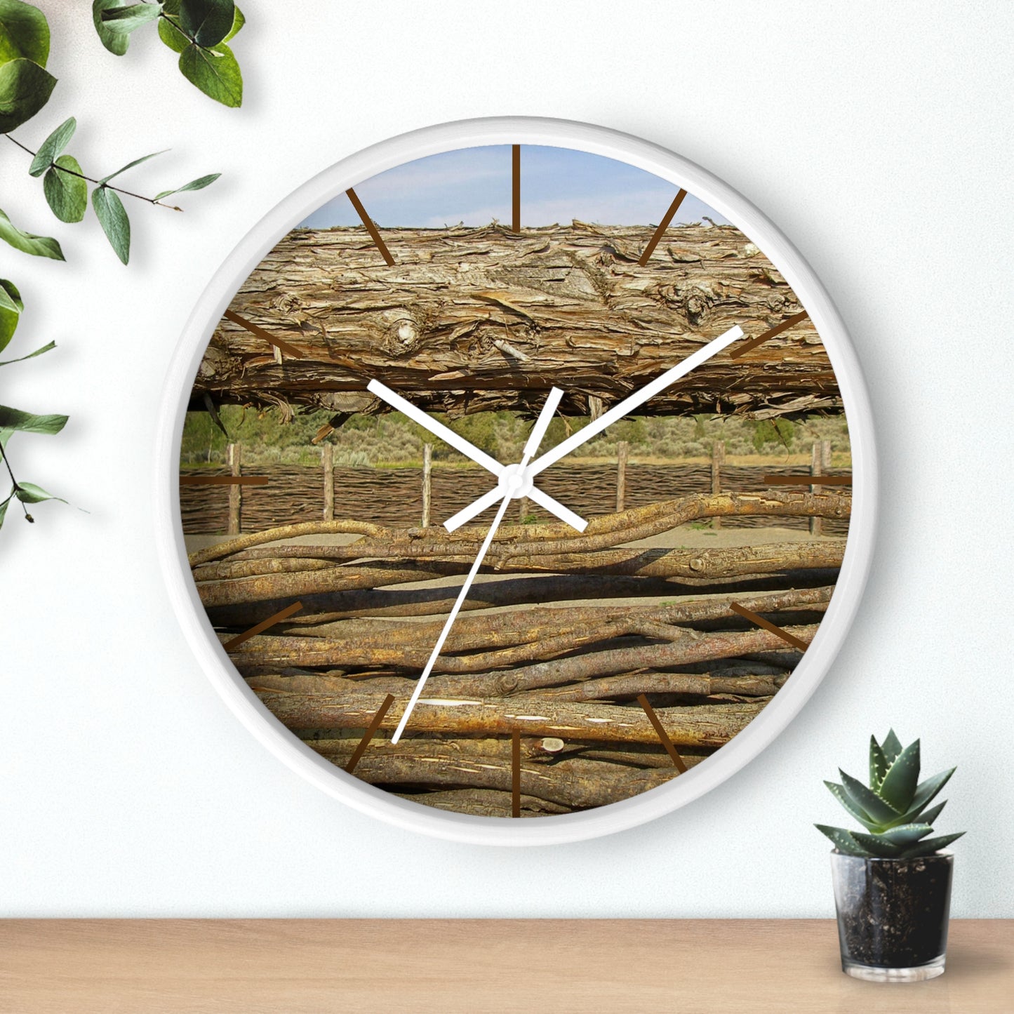 Through The Rails Wall Clock