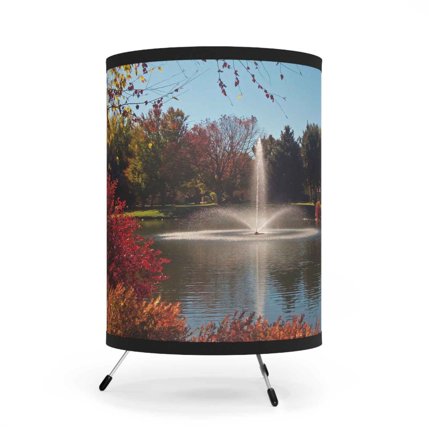 Autumn Fountain Tripod Lamp