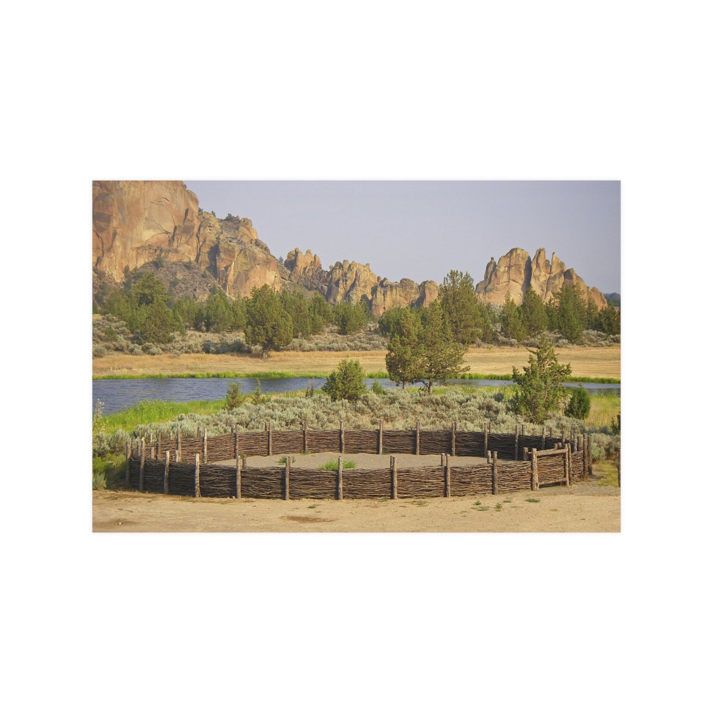 Scenic Round Pen Satin Posters