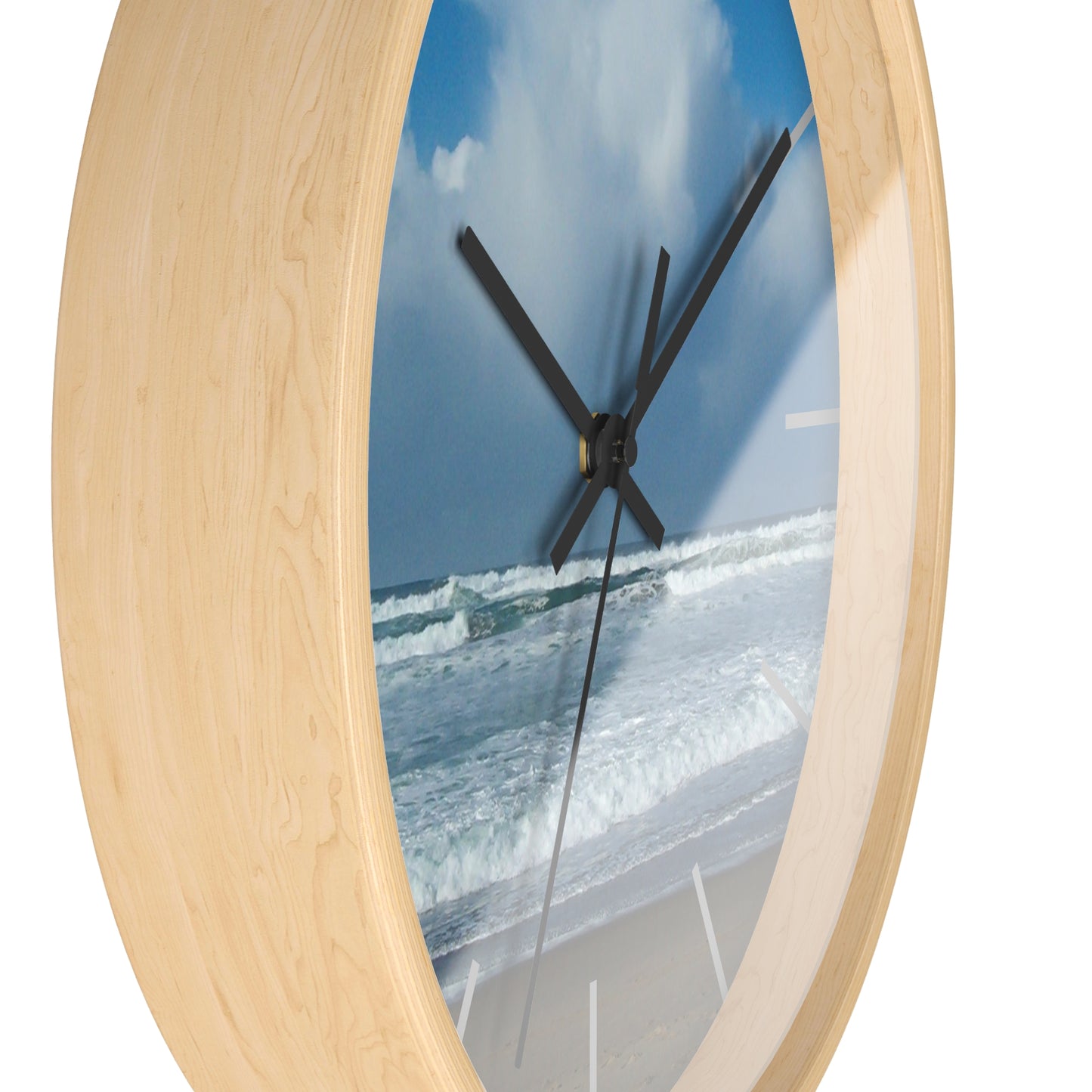 Blue Sky Beach Wall Clock