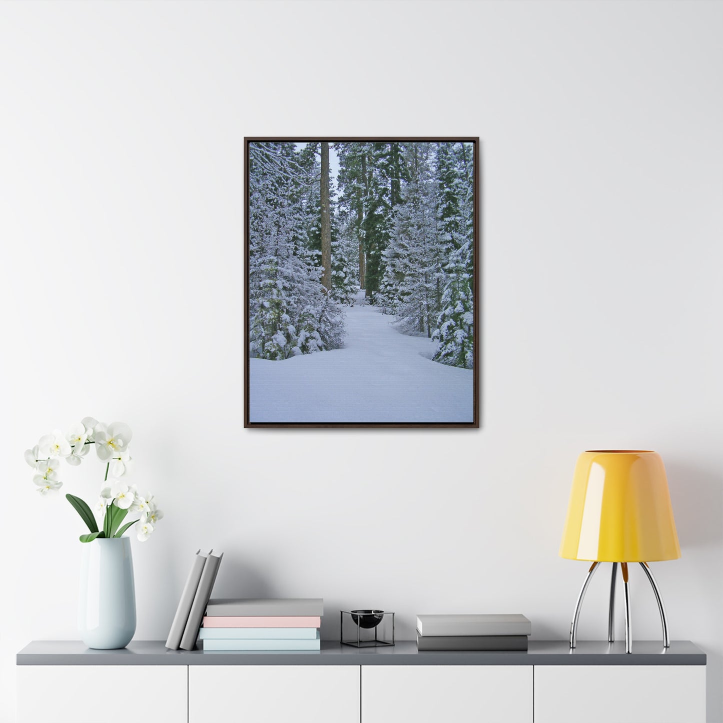 Snowy Woods Gallery Canvas Wraps Framed