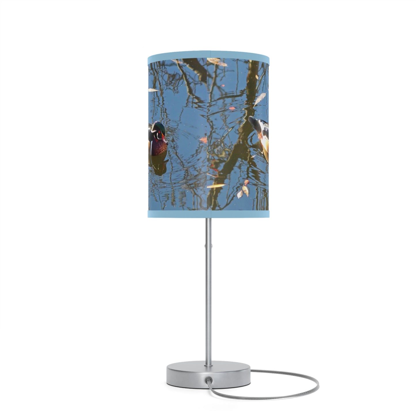 Reflections Wood Duck Lamp on a Stand