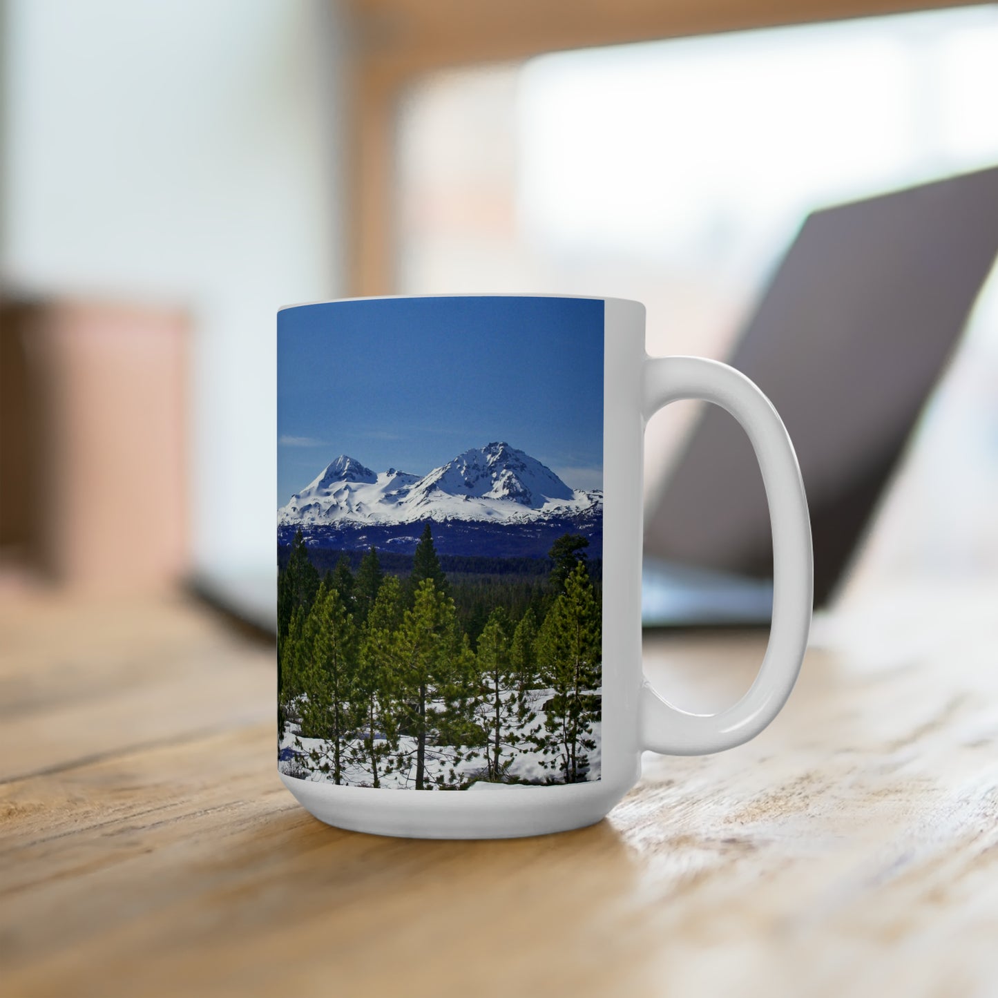 Winter Two Sisters Ceramic Mug 15oz