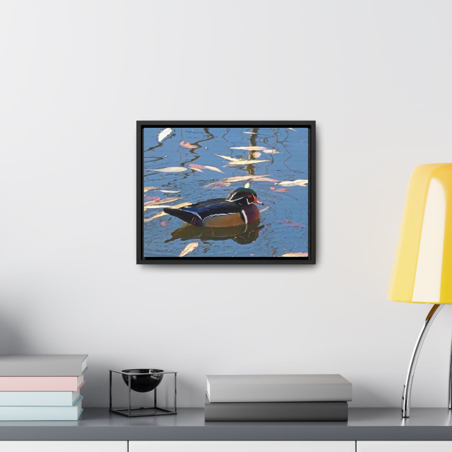 Autumn Wood Duck Gallery Canvas Wraps Framed