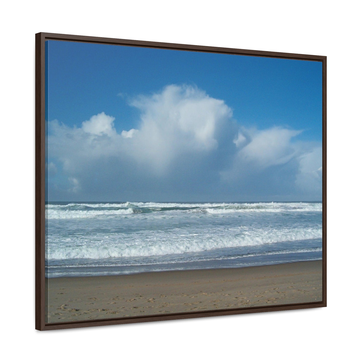 Blue Sky Beach Gallery Canvas Wraps Framed