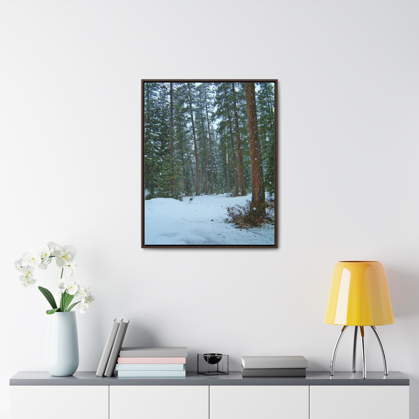 Snowfall Gallery Canvas Wraps Framed