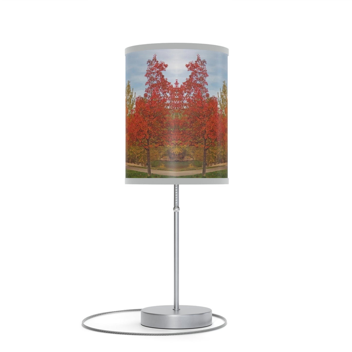 Autumn Serenity Lamp on a Stand