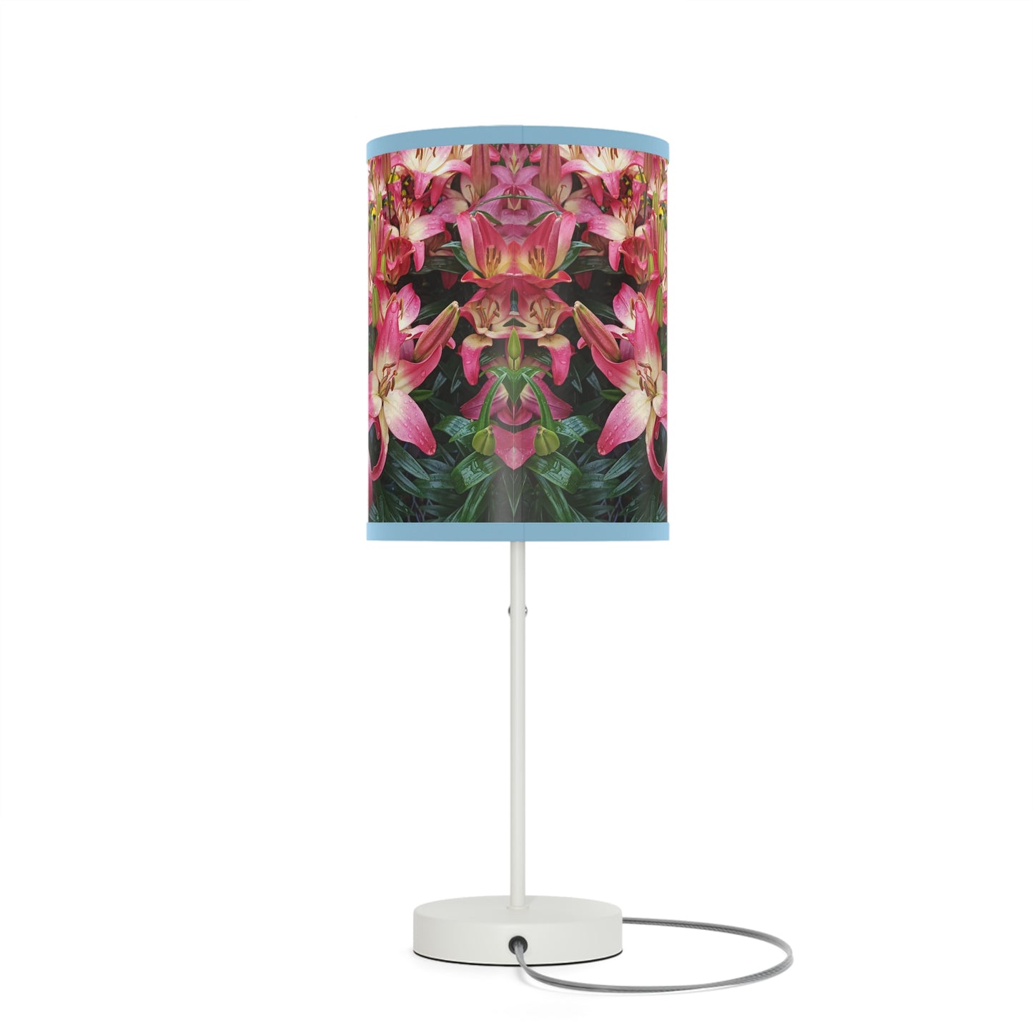 Lovely Lilies Lamp on a Stand