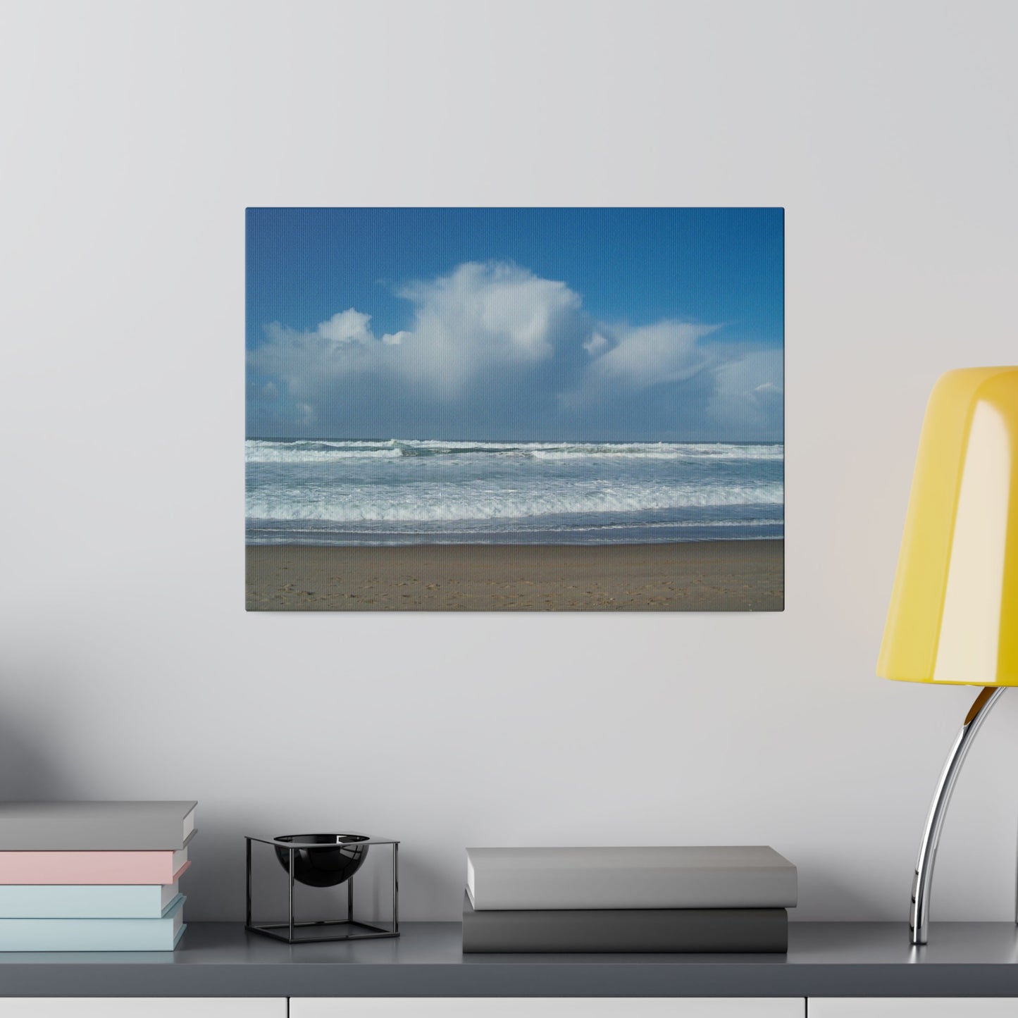 Blue Sky Beach Matte Canvas